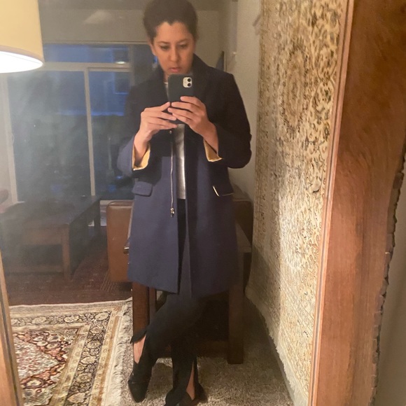 Spring Navy Blue Peacoat from Topshop - Picture 3 of 3